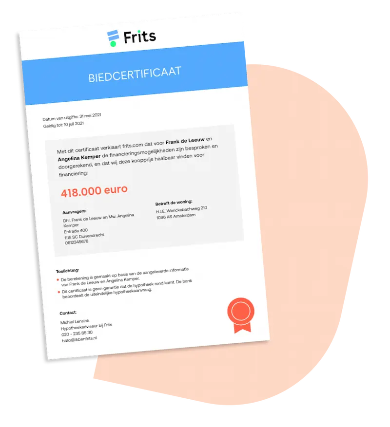 Biedcertificaat